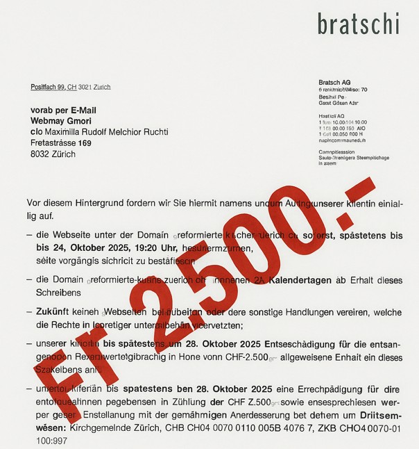 Dr. Adrian Bieri von Bratschi macht ein Durcheinander mit den Fristen